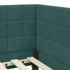 vidaXL Cadre de lit d'angle Vert fonc&eacute; 90 cm x 190 cm Velours