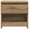 vidaXL Table de chevet ch&ecirc;ne artisanal 40x30x39 cm bois d'ing&eacute;nierie
