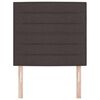 vidaXL T&ecirc;te de lit Marron fonc&eacute; 100 cm Cuir synth&eacute;tique