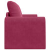 vidaXL Canap&eacute;-Lit 60cm Bordeaux Velours