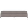 vidaXL Lit &agrave; ressorts avec matelas Taupe 200 x 200 cm tissu