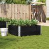 vidaXL Jardini&egrave;re noir 100x100 cm bois massif de pin