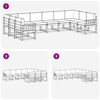 vidaXL Ensemble de canap&eacute;s d'ext&eacute;rieur 10 pcs Gris Naturel et Clair