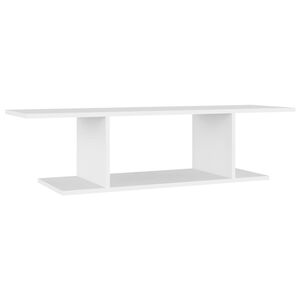 vidaXL Meuble TV mural Blanc 103x30x26,5 cm