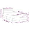 vidaXL Lit &agrave; ressorts avec matelas avec LED Noir 120 x 200 cm tissu