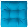 vidaXL Coussin de palette bleu 50x50x12 cm tissu