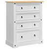 vidaXL Coffres de rangement Blanc 92 x 48 x 114 cm Bois de Pin Massif