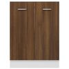vidaXL Meuble bas "Lyon" Ch&ecirc;ne brun 60 x 46 x 81,5 cm Bois d'ing&eacute;nierie