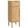 vidaXL Ensemble de mobilier de salle de bain FLORO 3 pcs Cire marron