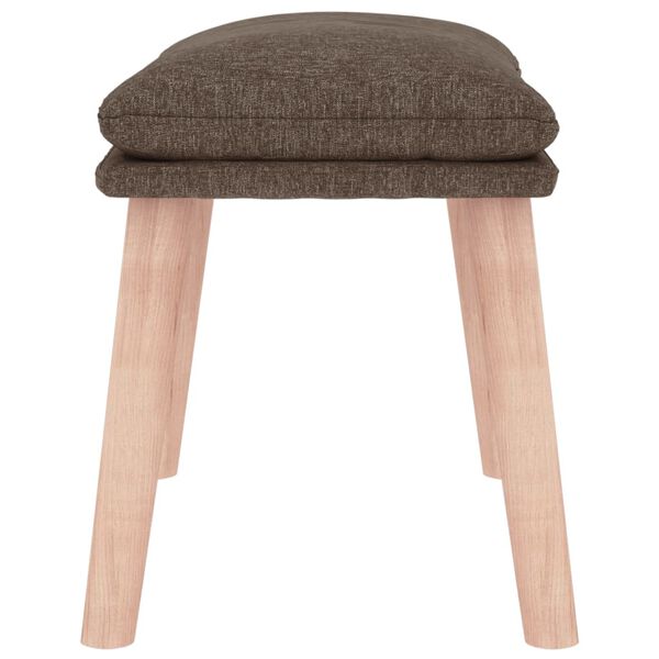 vidaXL Repose-pied Taupe 45x29,5x35 cm Tissu