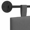 vidaXL T&ecirc;te de lit suspendue Ray&eacute; Gris fonc&eacute; 150 x 55 x 5 cm tissu
