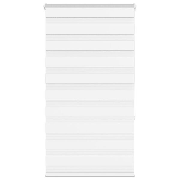 vidaXL Store z&egrave;bre blanc 70x150 cm largeur du tissu 65,9 cm polyester