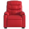 vidaXL Fauteuil inclinable de massage &eacute;lectrique rouge similicuir
