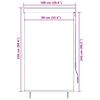 vidaXL Store roulant d'ext&eacute;rieur 100x250 cm Jaune et bleu