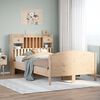 vidaXL Lit biblioth&egrave;que sans matelas 135x190 cm bois de pin massif