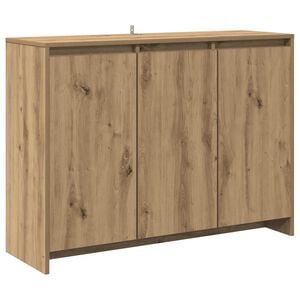 vidaXL Buffet ch&ecirc;ne artisanal 102x33x75 cm bois d'ing&eacute;nierie