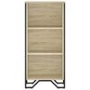vidaXL Biblioth&egrave;que ch&ecirc;ne sonoma 50x31x106 cm bois d'ing&eacute;nierie