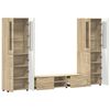 vidaXL Ensemble meuble TV FLORIN Ch&ecirc;ne Sonoma Bois d'ing&eacute;nierie