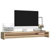 vidaXL Support de moniteur Ch&ecirc;ne Sonoma 100 x 24 x 13 cm Agglom&eacute;r&eacute;