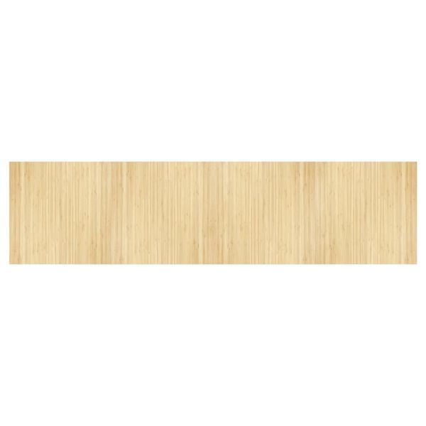 vidaXL Tapis rectangulaire naturel clair 100x400 cm bambou