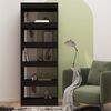 vidaXL Biblioth&egrave;que/s&eacute;parateur de pi&egrave;ce noir bois d'ing&eacute;nierie