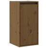 vidaXL Armoires murales 2pcs Marron miel 30x30x60cm Bois de pin massif