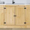 vidaXL Armoire avec porte SKI Brun Miel 80 x 46 x 81,5 cm Pin massif