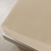 vidaXL Drap-housse Jersey Taupe 100x200 cm Coton