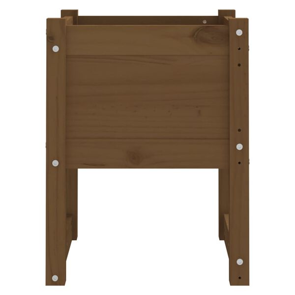vidaXL Jardini&egrave;re Marron miel 40x40x52,5 cm Bois massif de pin
