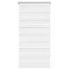 vidaXL Store v&eacute;nitien z&eacute;br&eacute; 60,9 x 120 cm, largeur du tissu 56,7 cm, blanc
