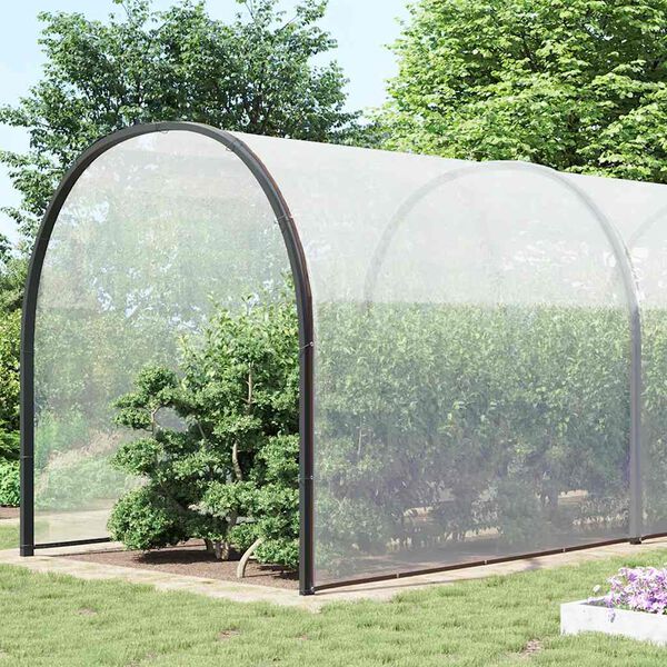 vidaXL B&acirc;che transparente avec &oelig;illets 10x12 m poly&eacute;thyl&egrave;ne