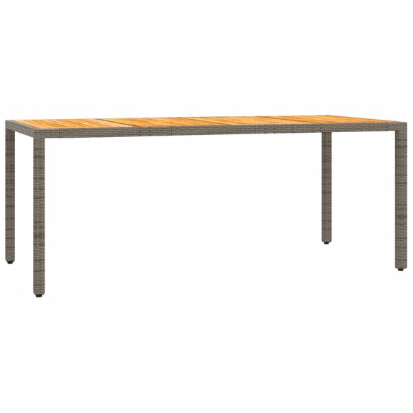 vidaXL Ensemble &agrave; manger de jardin et coussins 7 pcs gris rotin