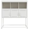 vidaXL Buffet blanc 100,5x39x107 cm acier