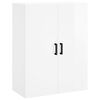 vidaXL Armoires murales 2 pcs blanc brillant 69,5x34x90 cm