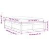vidaXL Lit avec matelas 120x200 cm bois massif de pin