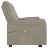 vidaXL Fauteuil inclinable avec porte-gobelet 2 places Gris clair