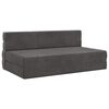 vidaXL Canap&eacute;-lit pliable Gris fonc&eacute; 152 x 86,5 x 60 cm Tissu