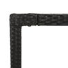 vidaXL Ensemble &agrave; manger de jardin coussins 5pcs Noir R&eacute;sine tress&eacute;e