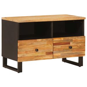 vidaXL Meuble TV Marron 70 x 33,5 x 46 cm Bois de mangue massif