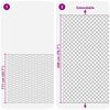 vidaXL Cl&ocirc;ture en treillis m&eacute;tallique Galvanis&eacute; 2 x 10 m Verre