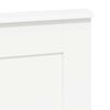 vidaXL T&ecirc;te de lit avec t&ecirc;te de lit Blanc 135 cm Bois d'ing&eacute;nierie
