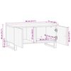 vidaXL Table basse blanc 80x51x40 cm bois de manguier massif