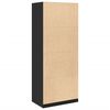 vidaXL Garde-robe noir 80x50x200 cm bois d'ing&eacute;nierie