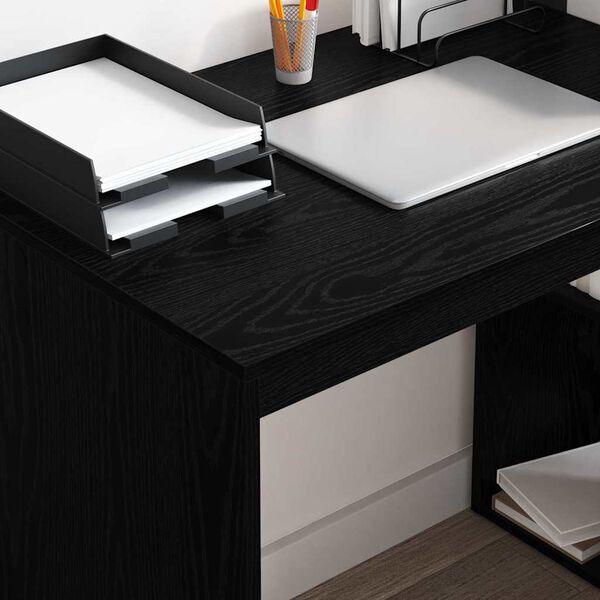 vidaXL Bureau Chêne noir 108 x 55 x 103.5 cm Bois d'ingénierie