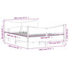vidaXL Cadre de lit sans matelas 160x200 cm bois massif de pin