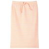 Jupe droite pour enfants avec rayures orange fluo 140