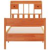 vidaXL Lit biblioth&egrave;que sans matelas cire marron 75x190 cm pin massif