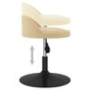 vidaXL Tabouret de massage Cr&egrave;me Velours
