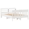 vidaXL Cadre de lit sans matelas blanc 150x200 cm bois de pin massif