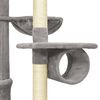 vidaXL Arbre &agrave; chat du sol au plafond Gris 220-240 cm